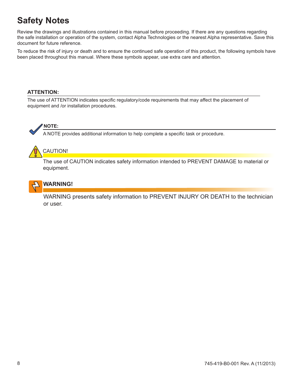 Alpha Technologies XP-EDH4 - Technical Manual User Manual | Page 8 / 81