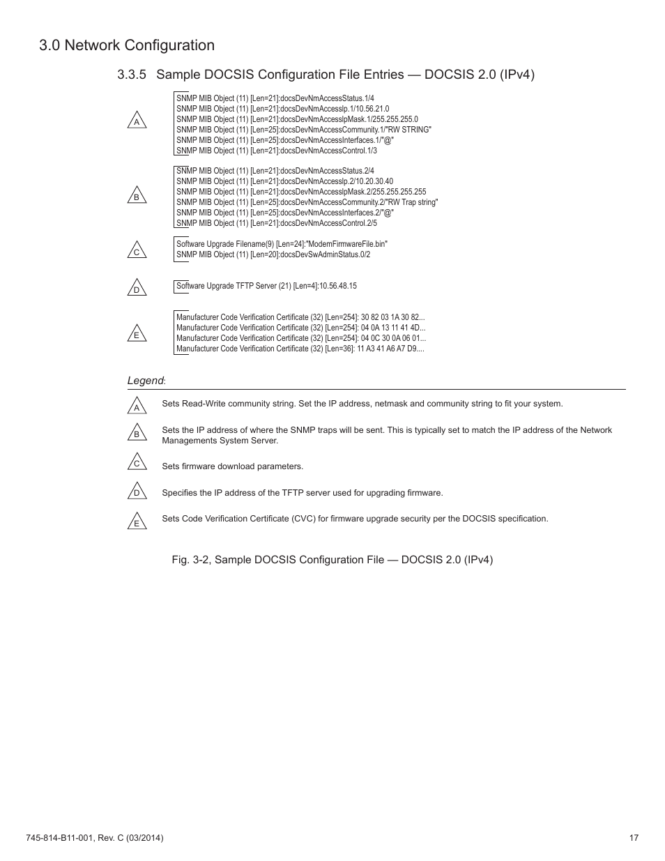 0 network configuration | Alpha Technologies DSM3 for XM3 - Technical Manual User Manual | Page 17 / 106