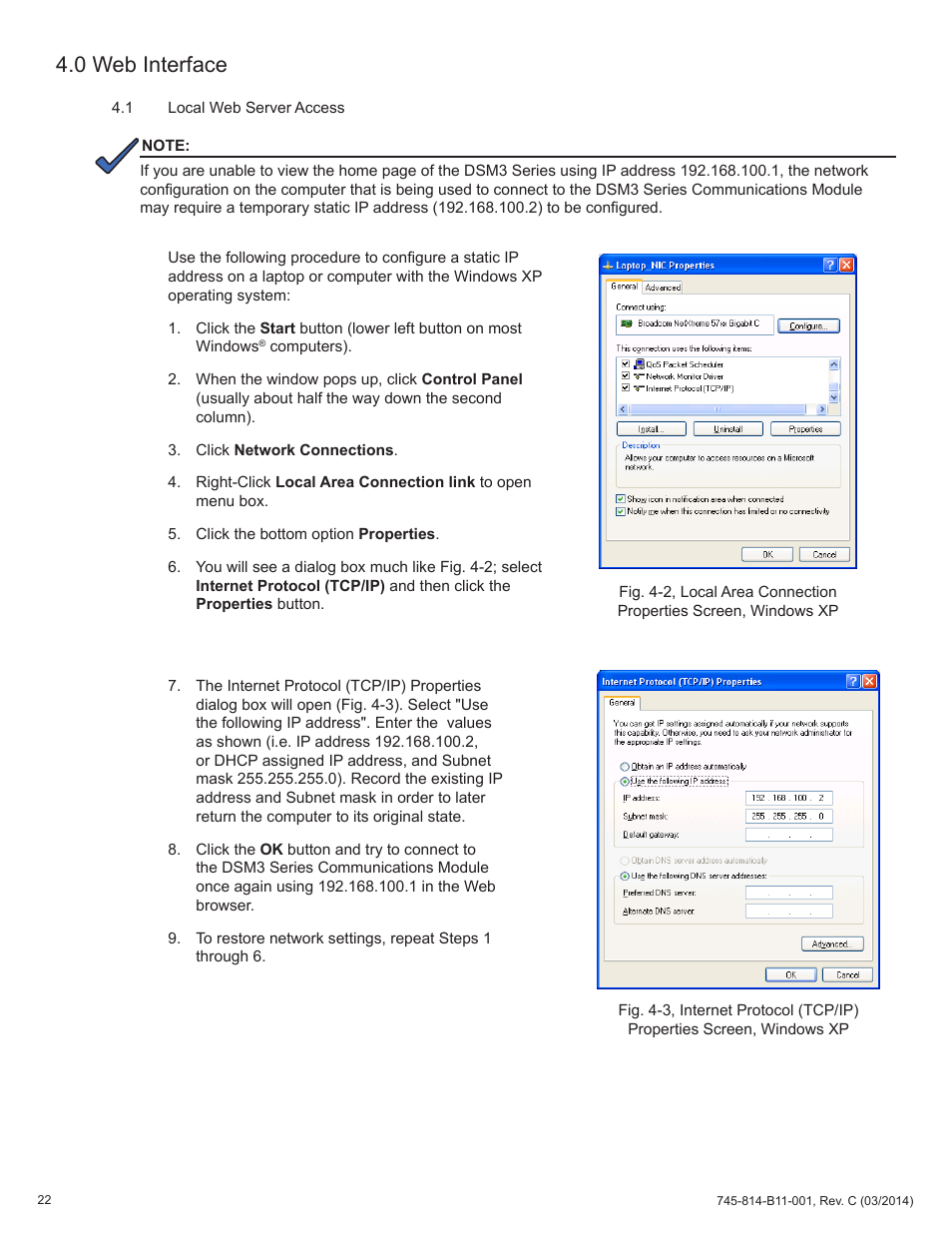 0 web interface | Alpha Technologies DSM3 for XM3 - Technical Manual User Manual | Page 22 / 106