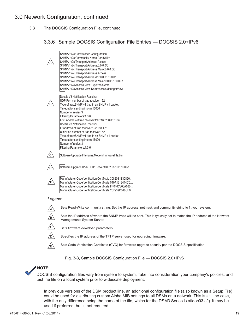 0 network configuration, continued | Alpha Technologies DSM3 for XM2 - Technical Manual User Manual | Page 19 / 95