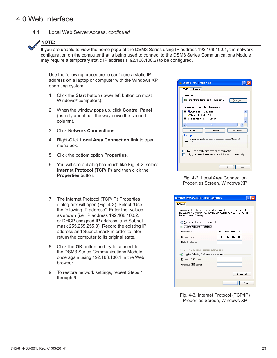 0 web interface | Alpha Technologies DSM3 for XM2 - Technical Manual User Manual | Page 23 / 95