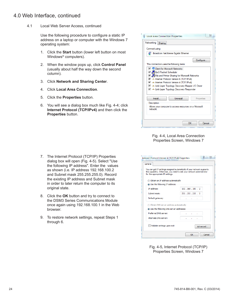 0 web interface, continued | Alpha Technologies DSM3 for XM2 - Technical Manual User Manual | Page 24 / 95