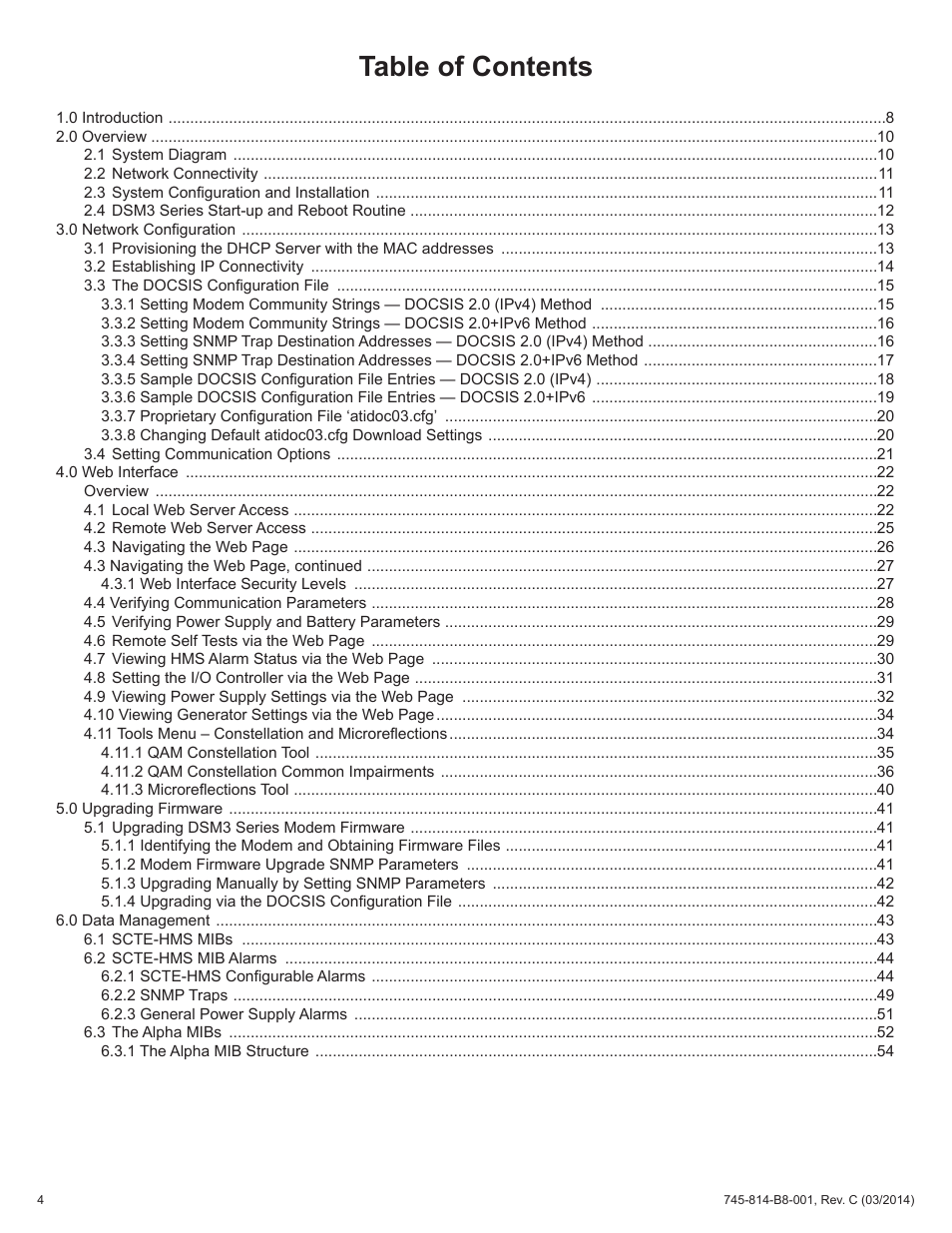 Alpha Technologies DSM3 for XM2 - Technical Manual User Manual | Page 4 / 95