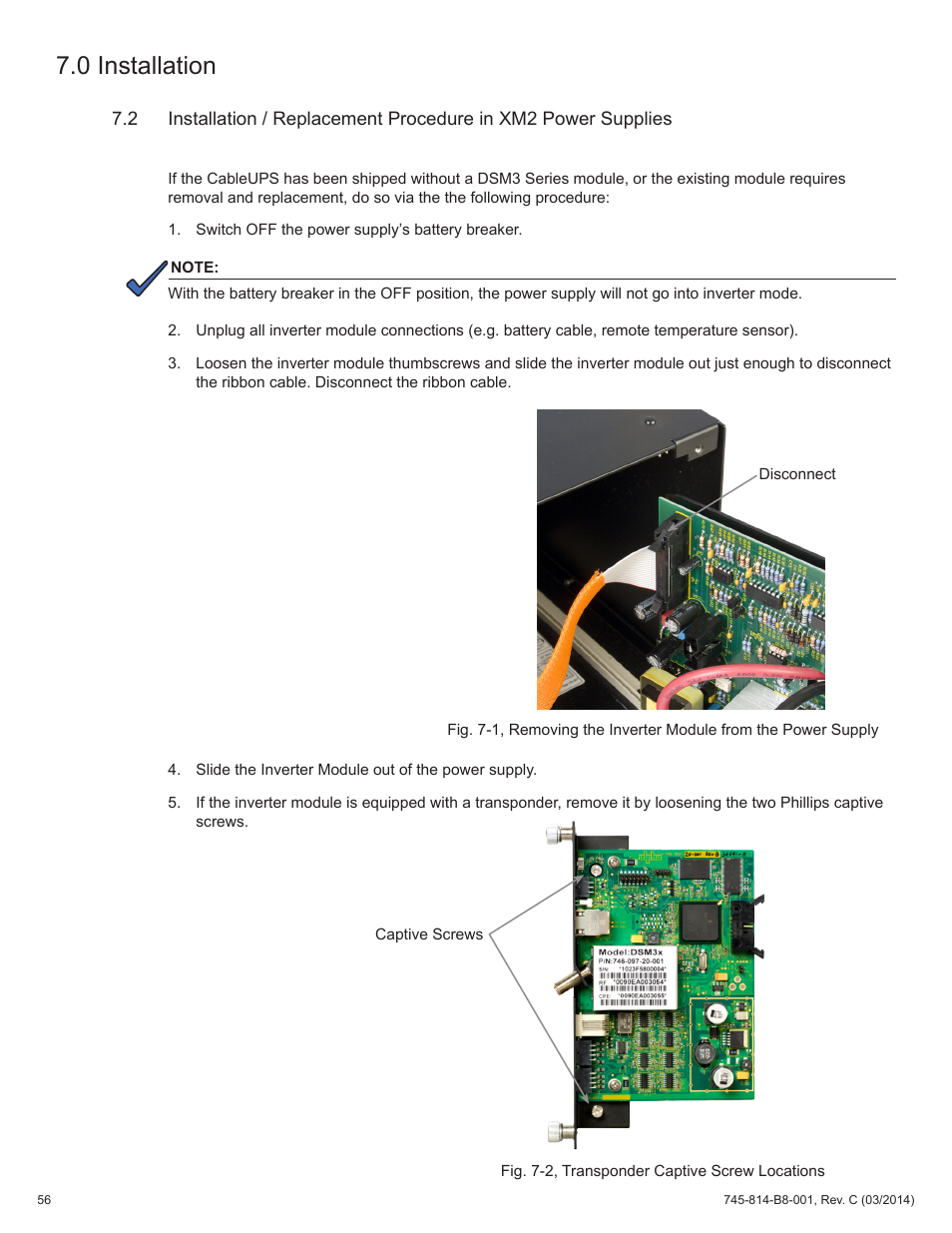 0 installation | Alpha Technologies DSM3 for XM2 - Technical Manual User Manual | Page 56 / 95