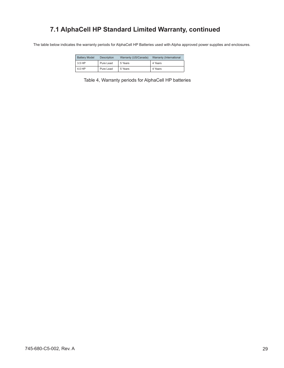 Alpha Technologies AlphaCell HP User Manual | Page 29 / 32