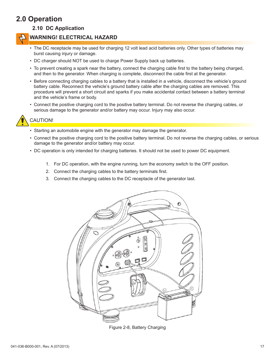 0 operation | Alpha Technologies AlphaGen ACX2000i 120V - Operator's Manual User Manual | Page 17 / 38