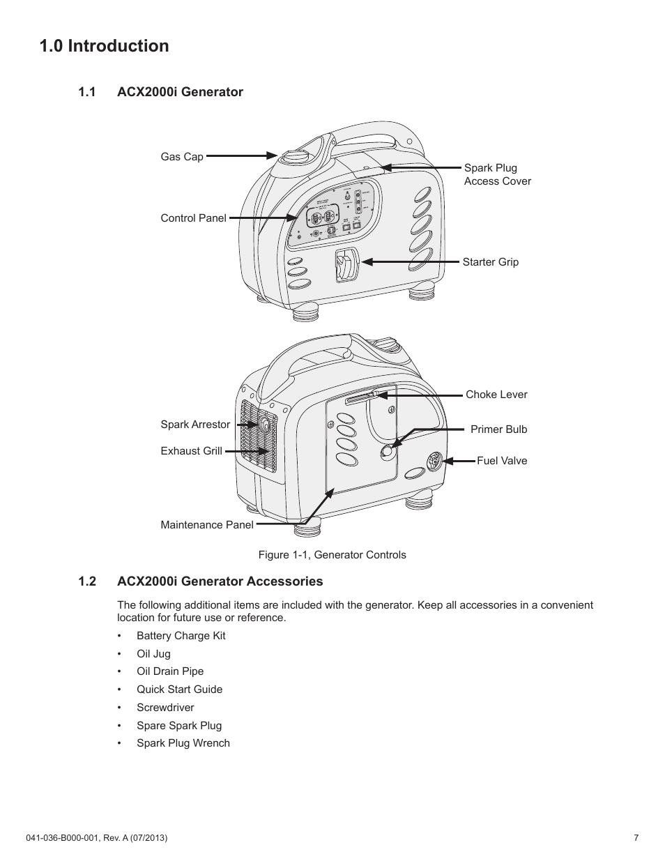 0 introduction | Alpha Technologies AlphaGen ACX2000i 120V - Operator's Manual User Manual | Page 7 / 38
