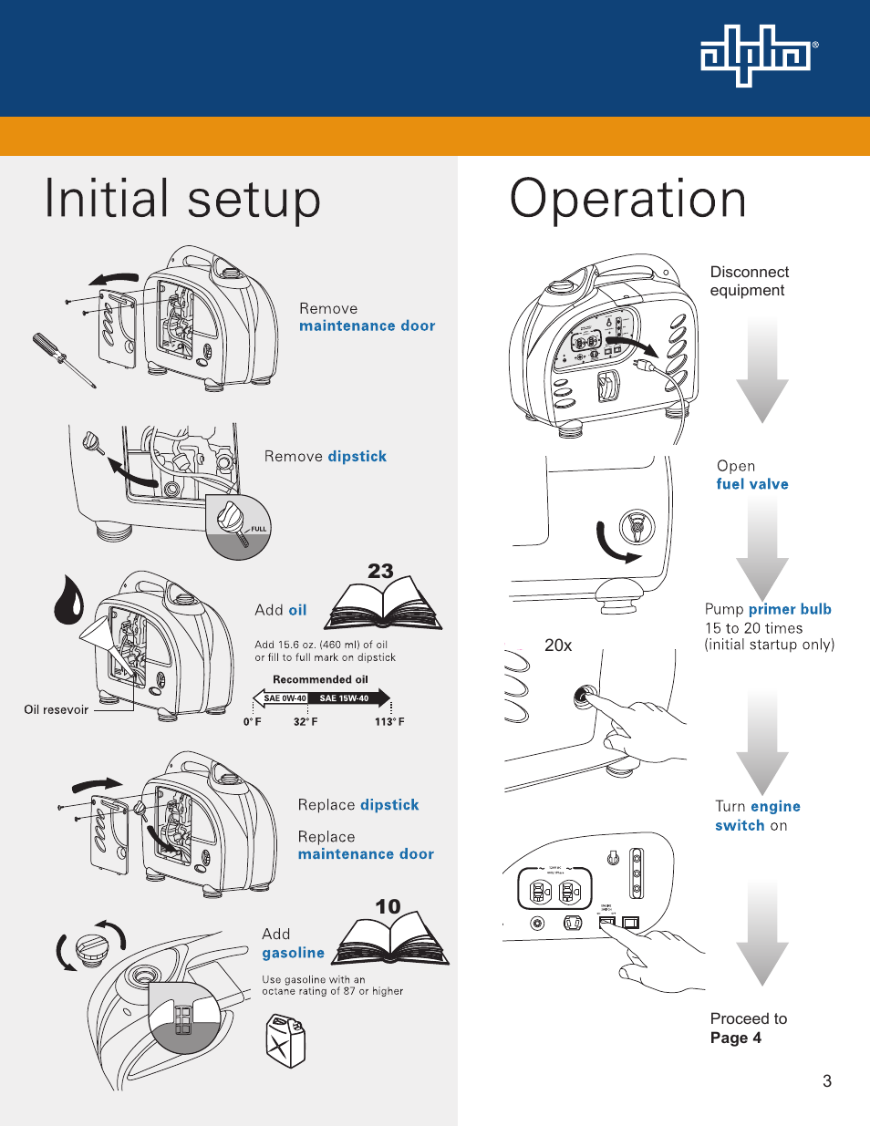 Alpha Technologies AlphaGen ACX2000i 120V - Quick Start Guide User Manual | Page 3 / 4
