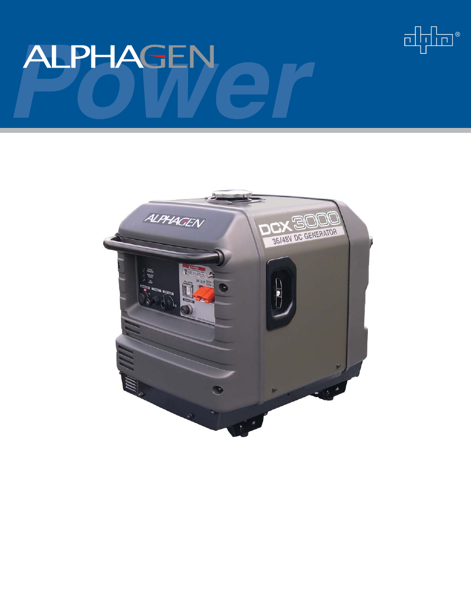 Alpha Technologies AlphaGen DCX3000 - Operator's Manual User Manual | 24 pages