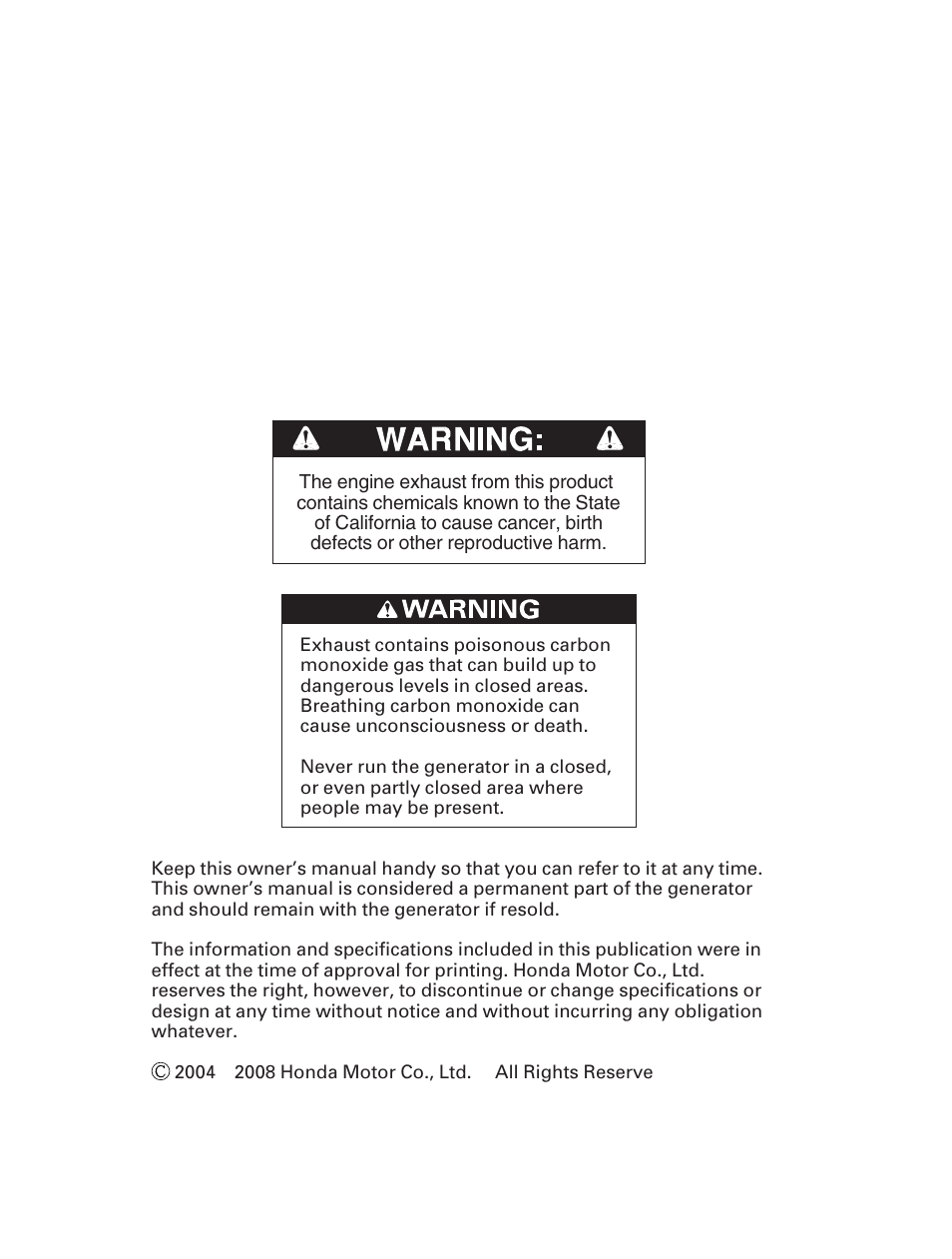 Alpha Technologies AlphaGen DCX3000 Honda User Manual | Page 2 / 76