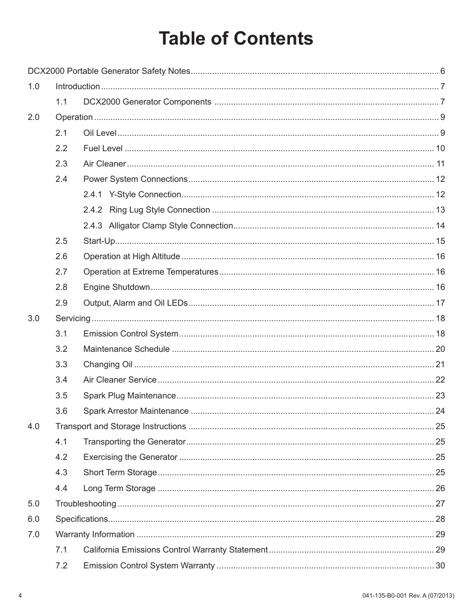 Alpha Technologies AlphaGen DCX2000 - Operator's Manual User Manual | Page 4 / 31