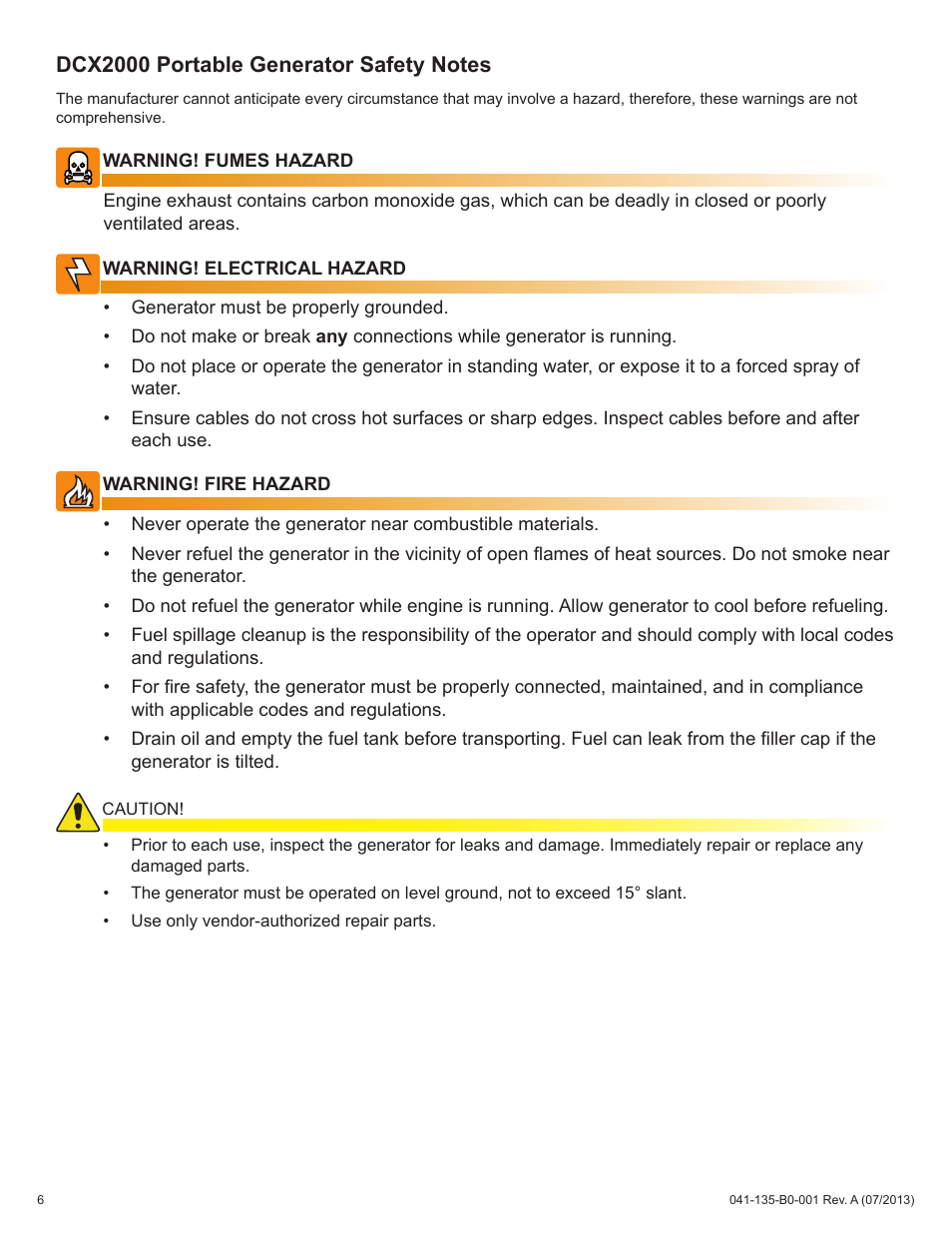 Alpha Technologies AlphaGen DCX2000 - Operator's Manual User Manual | Page 6 / 31