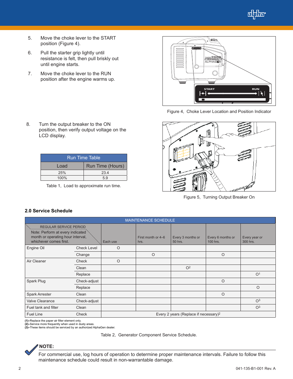 Alpha, 36v dc generator | Alpha Technologies AlphaGen DCX2000 - Quick Start Guide User Manual | Page 2 / 4
