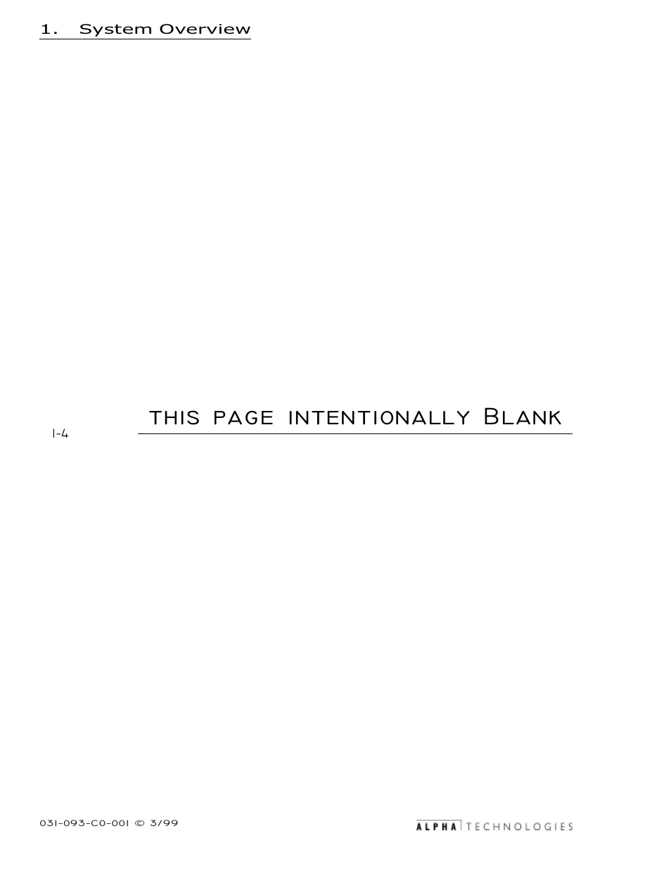 This page intentionally blank | Alpha Technologies CE-G Series User Manual | Page 14 / 44