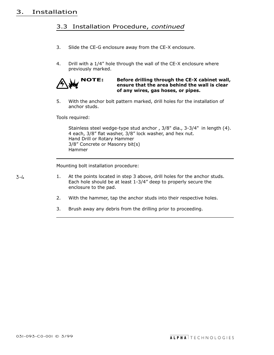 Alpha Technologies CE-G Series User Manual | Page 22 / 44