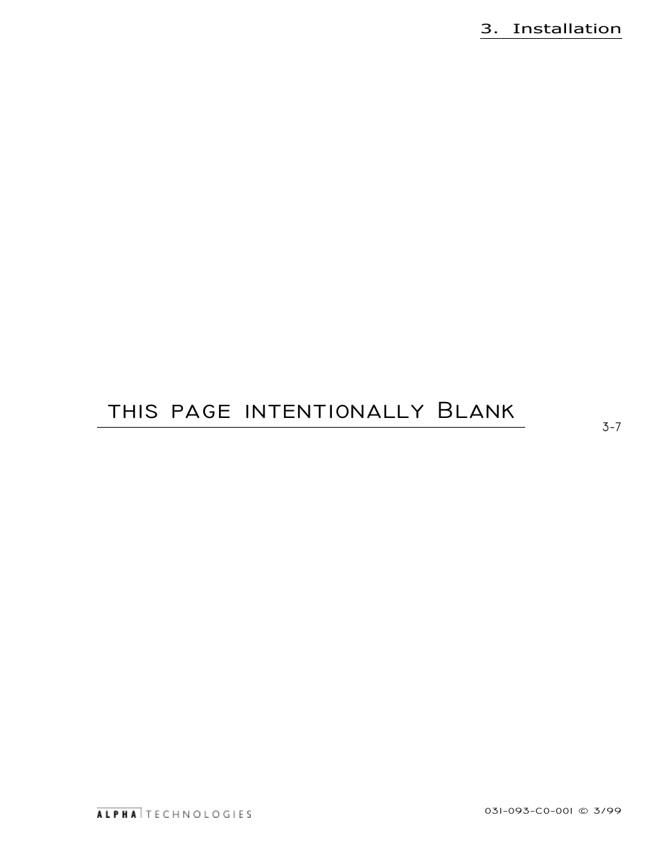 This page intentionally blank | Alpha Technologies CE-G Series User Manual | Page 25 / 44