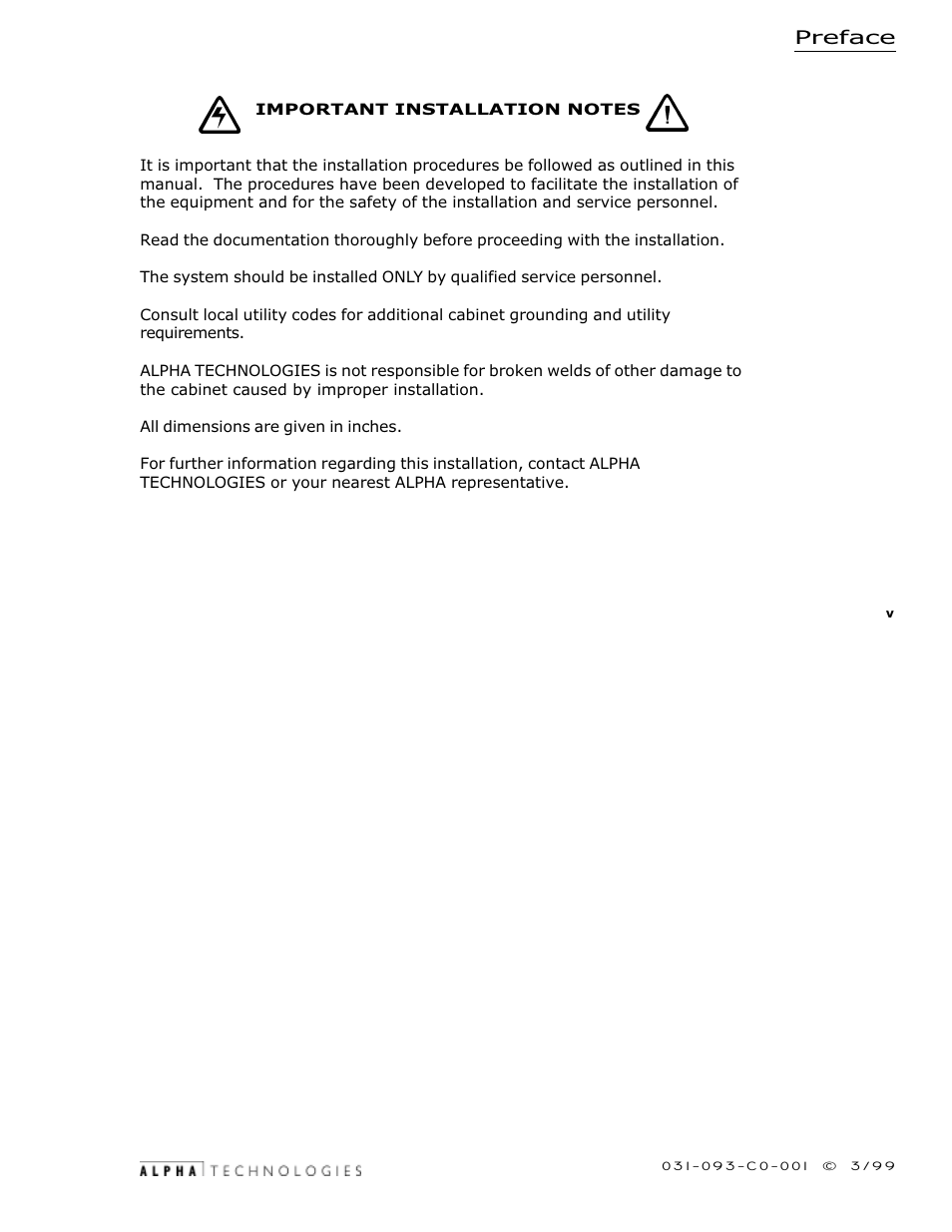 Alpha Technologies CE-G Series User Manual | Page 7 / 44