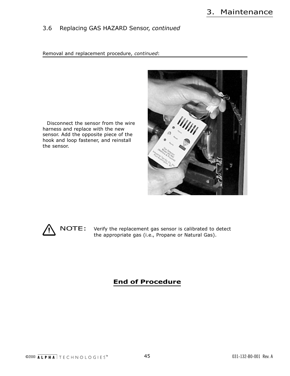 Maintenance | Alpha Technologies AlphaGen 5.0kW Auxiliary Power Unit User Manual | Page 45 / 88