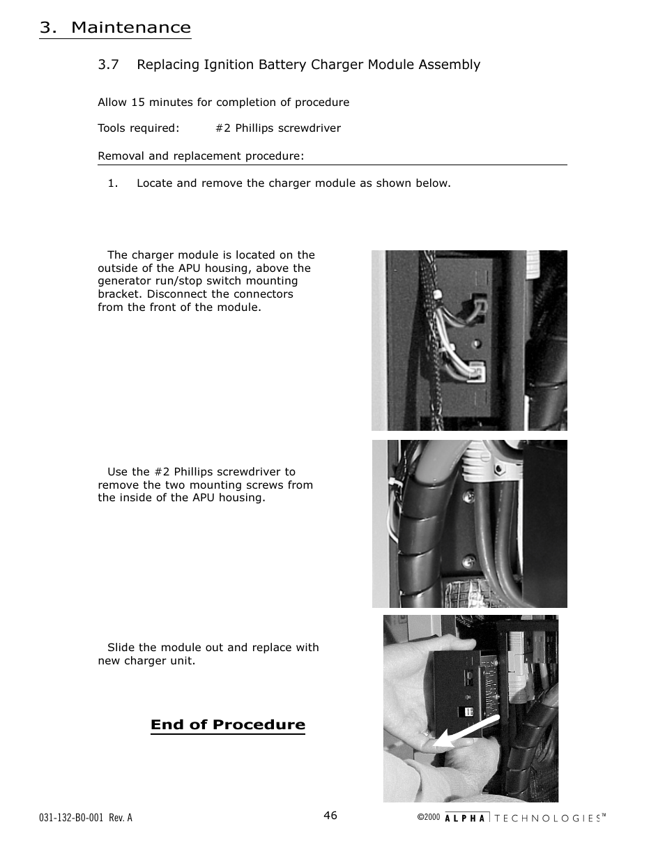 Maintenance | Alpha Technologies AlphaGen 5.0kW Auxiliary Power Unit User Manual | Page 46 / 88