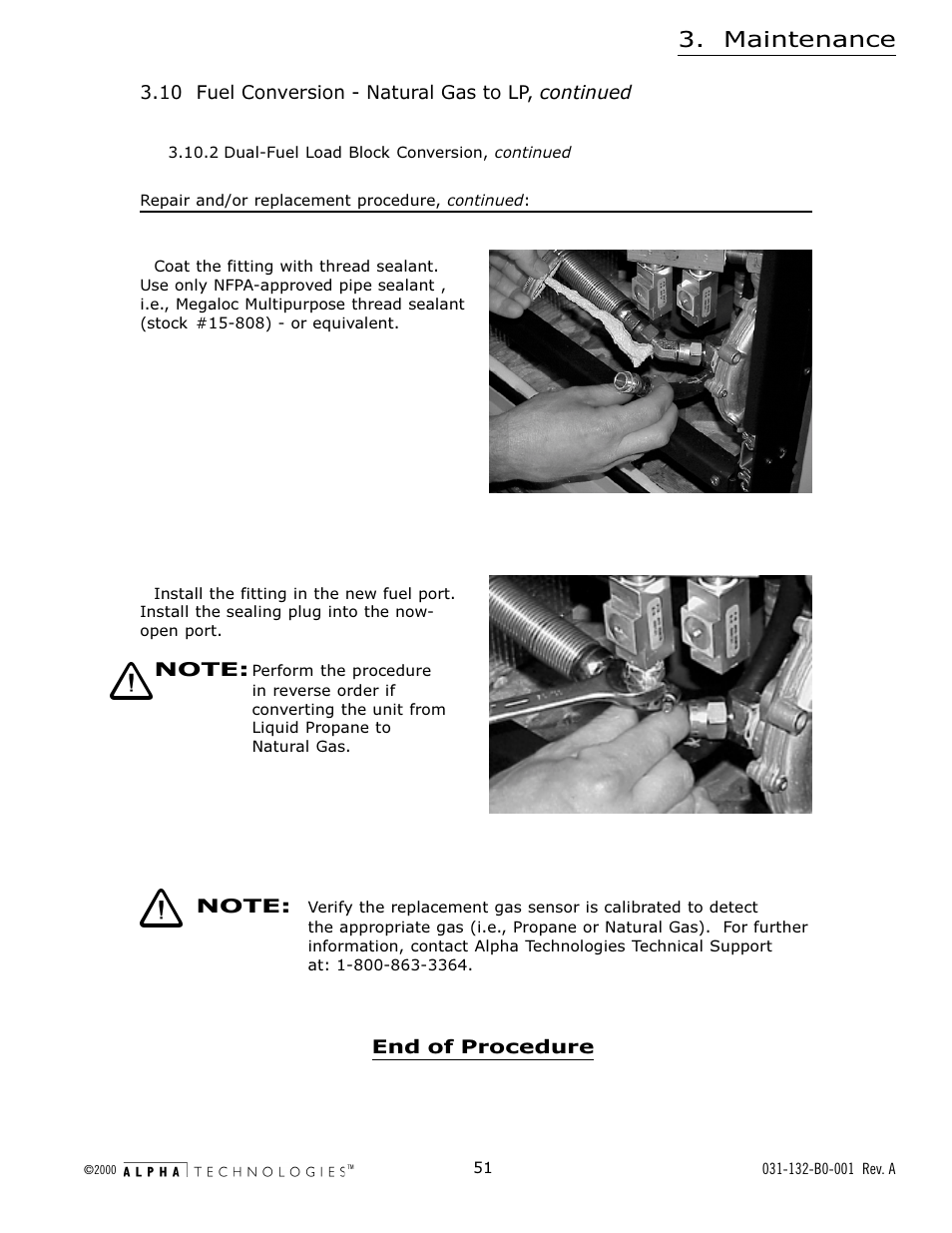 Maintenance | Alpha Technologies AlphaGen 5.0kW Auxiliary Power Unit User Manual | Page 51 / 88