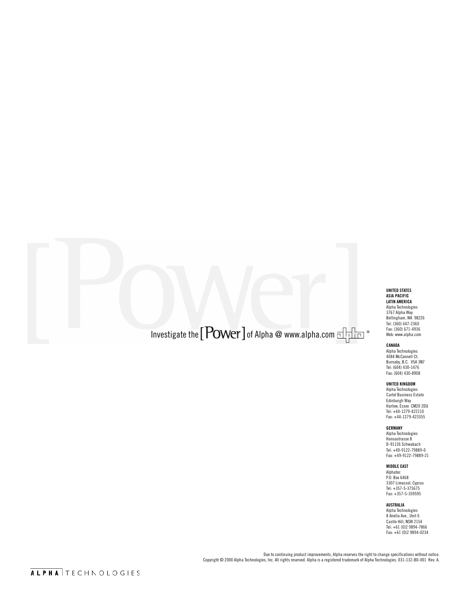 Alpha Technologies AlphaGen 5.0kW Auxiliary Power Unit User Manual | Page 88 / 88