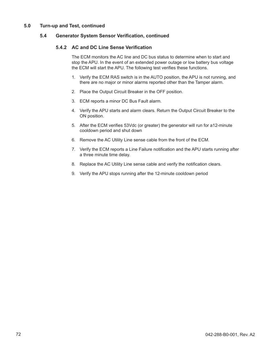 Alpha Technologies AlphaGen PN-6x-T 7.5kW 48Vdc User Manual | Page 72 / 95