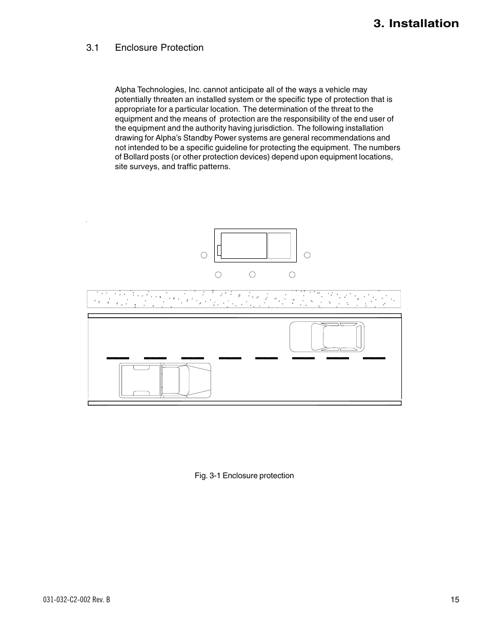 Installation, 1 enclosure protection | Alpha Technologies BD-8 User Manual | Page 15 / 34