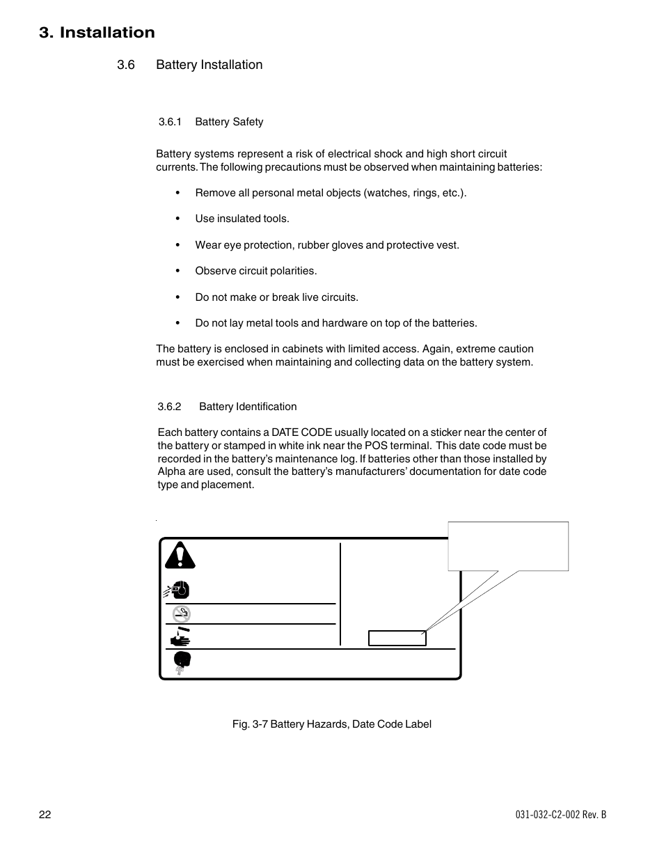 Danger/poison, Installation | Alpha Technologies BD-8 User Manual | Page 22 / 34