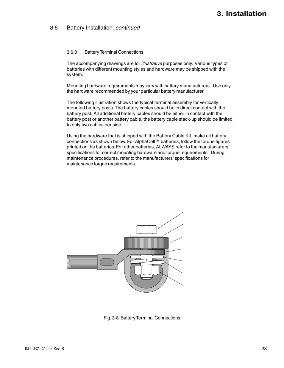 Installation, Continued | Alpha Technologies BD-8 User Manual | Page 23 / 34