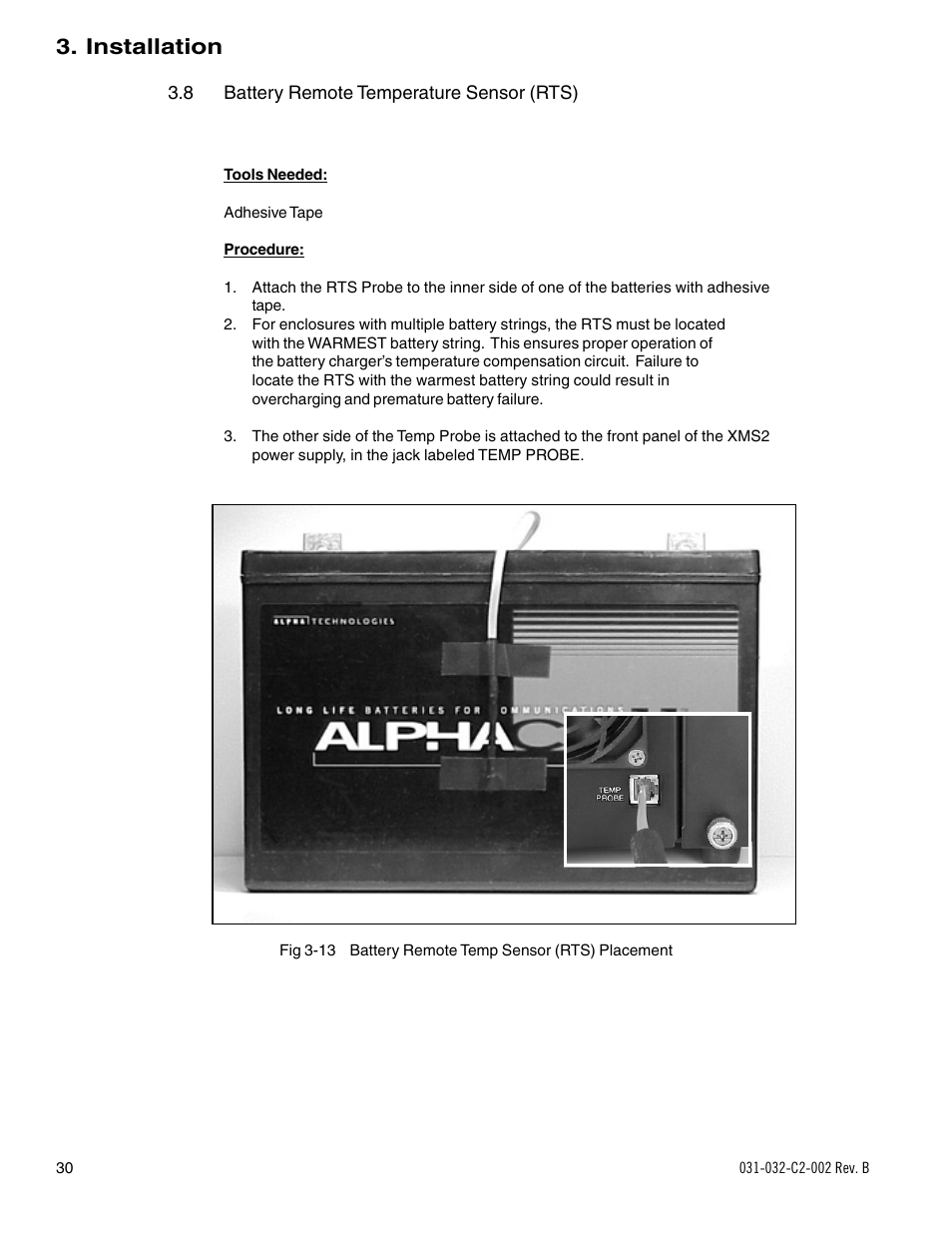 Installation | Alpha Technologies BD-8 User Manual | Page 30 / 34