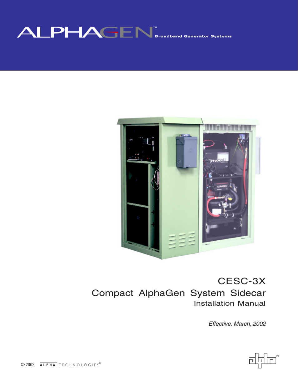 Alpha Technologies CESC-3X User Manual | 18 pages