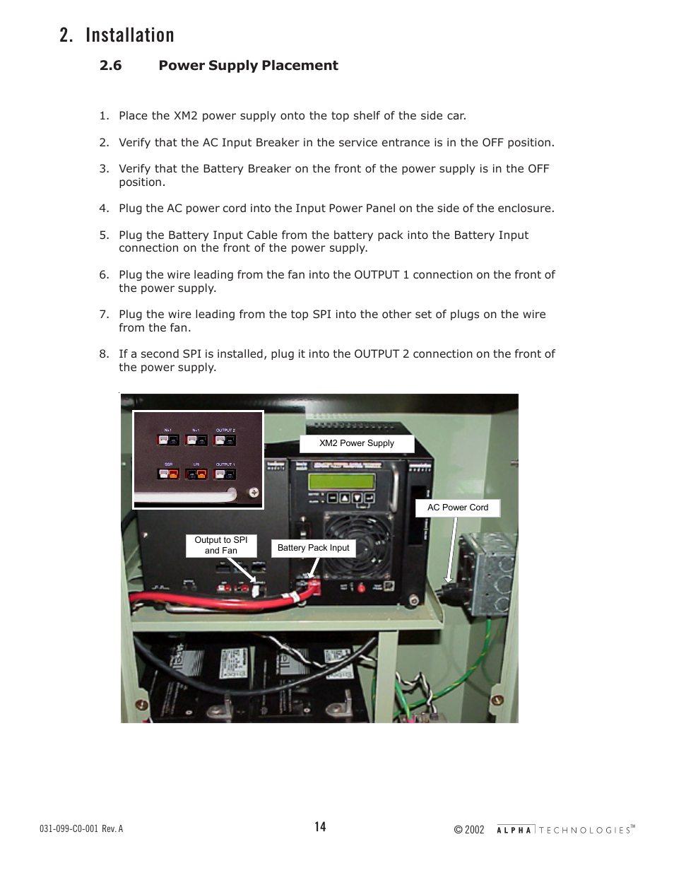 Installation | Alpha Technologies CESC-3X User Manual | Page 14 / 18