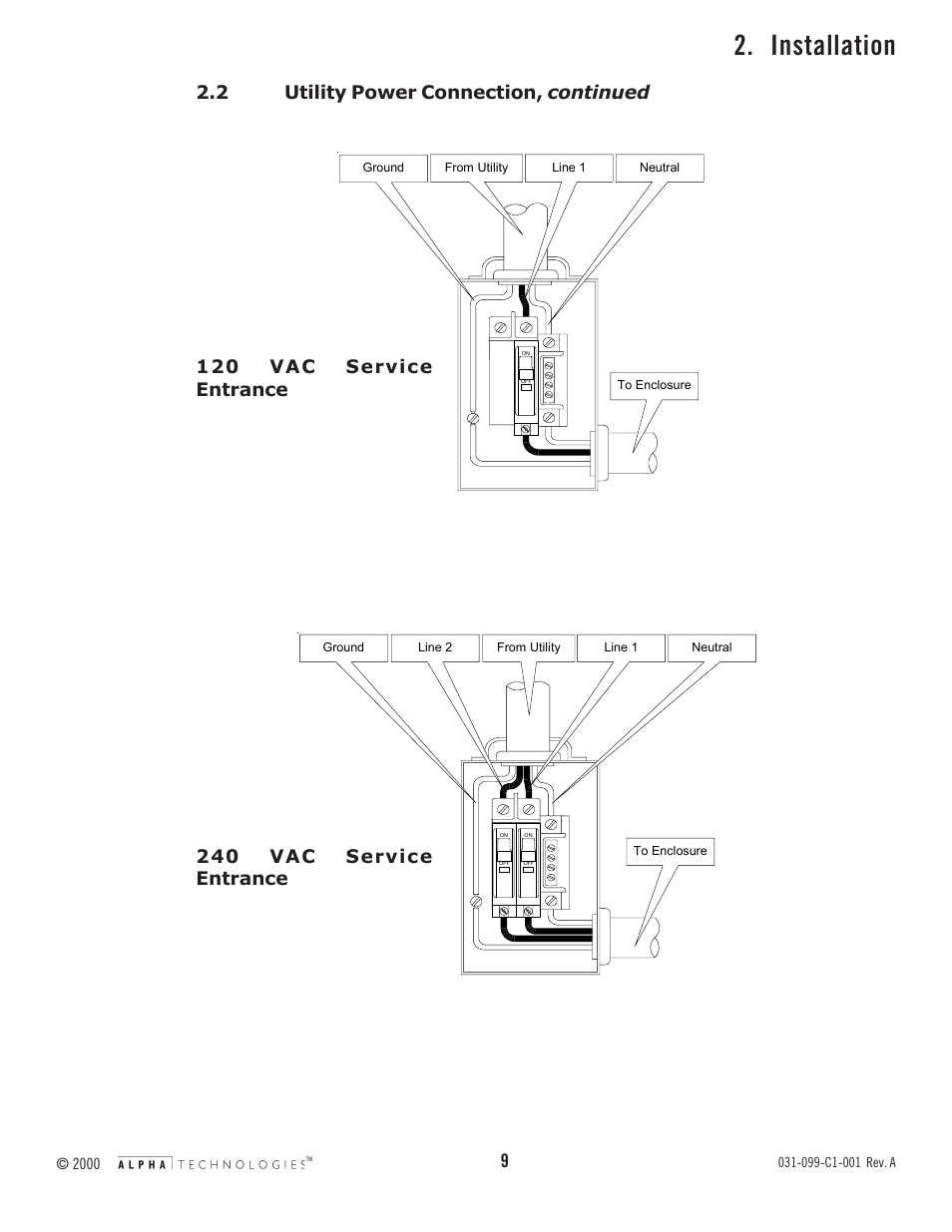 Installation | Alpha Technologies CESC-3X User Manual | Page 9 / 18