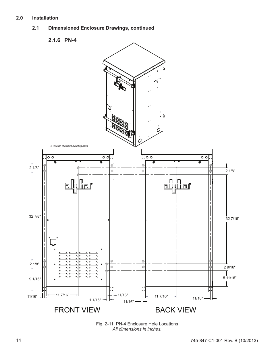 Front view back view, 6 pn-4 | Alpha Technologies UPE-3, UPE-6, UPE-M3, UPE-M6, PN, CE and FPE Series - Installation User Manual | Page 14 / 20