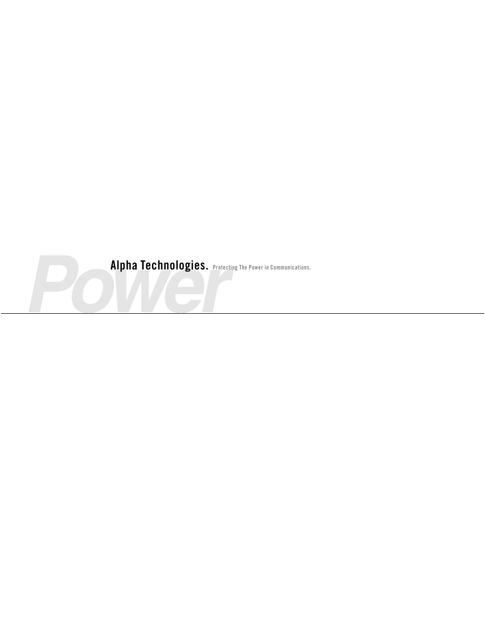 Power | Alpha Technologies PWE Battery Enclosure (BE) User Manual | Page 2 / 20