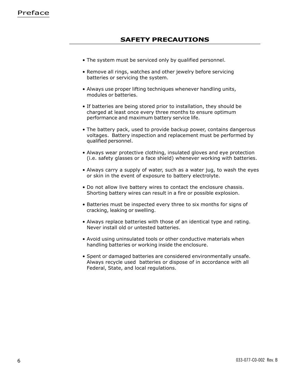 Alpha Technologies PWE Battery Enclosure (BE) User Manual | Page 6 / 20