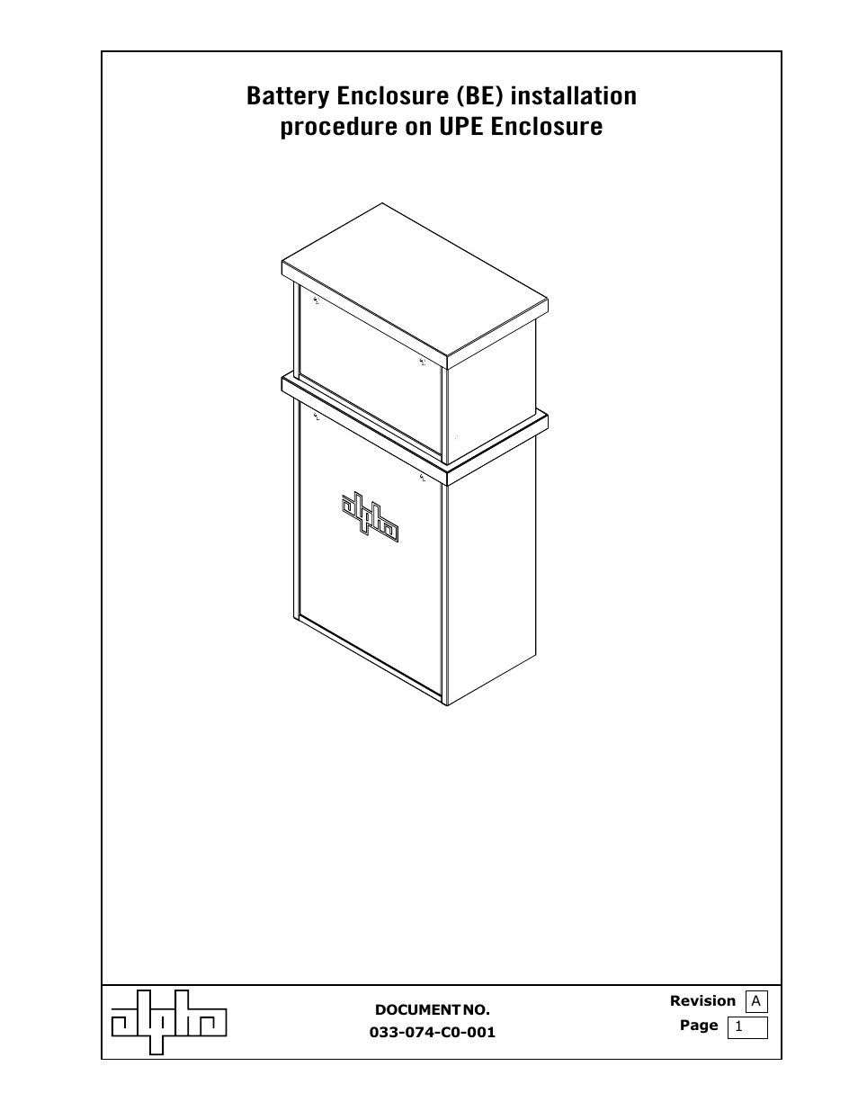 Alpha Technologies Battery Enclosure (BE) User Manual | 15 pages