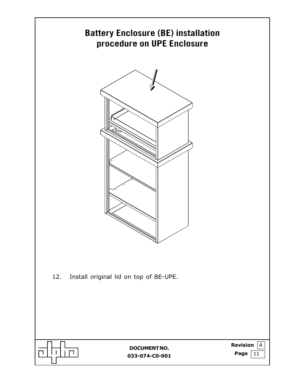 Alpha Technologies Battery Enclosure (BE) User Manual | Page 11 / 15