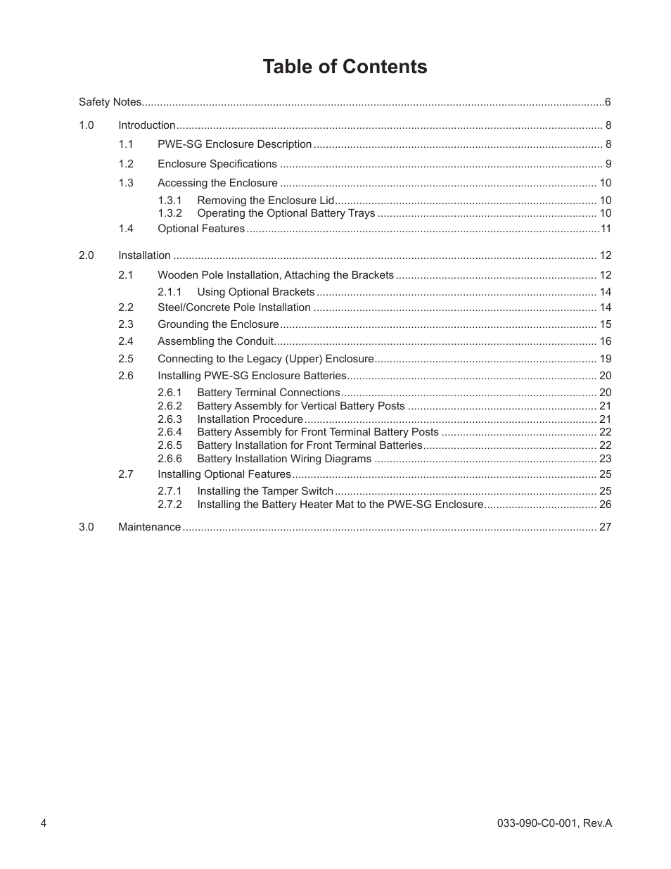 Alpha Technologies PWE-SG Series User Manual | Page 4 / 28