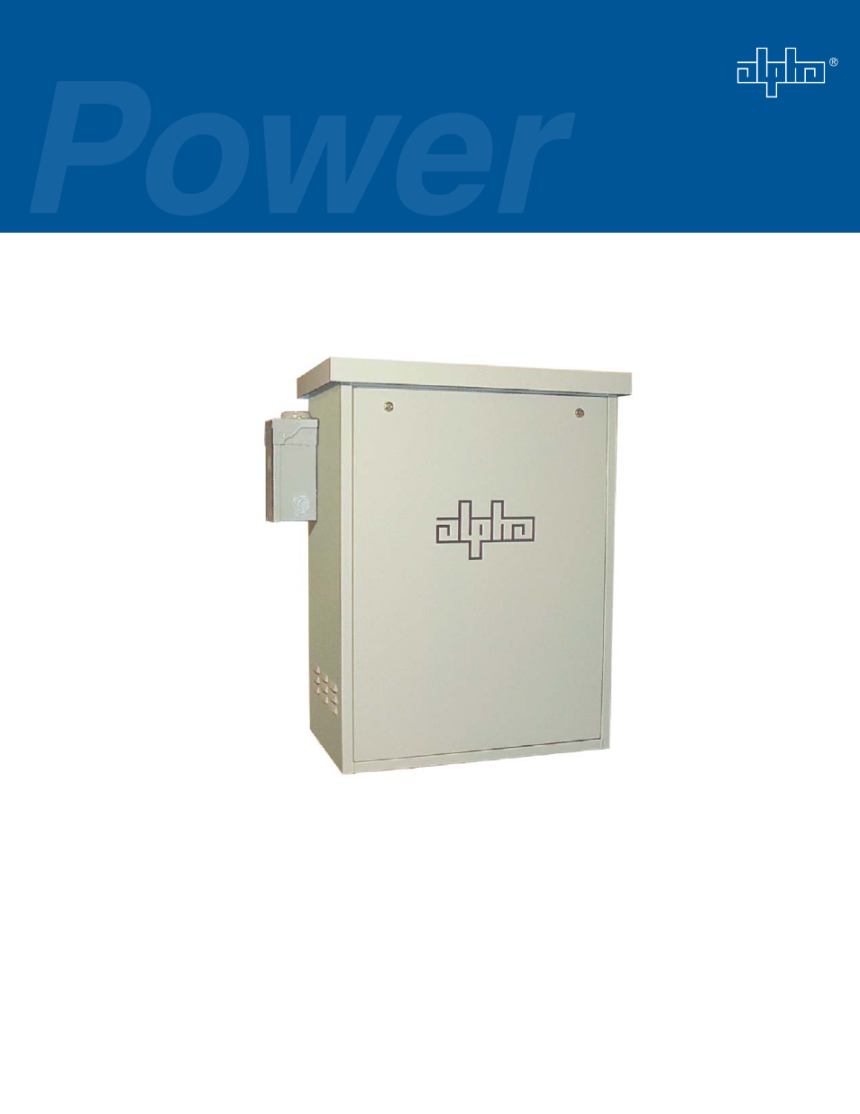 Alpha Technologies UPE-6 User Manual | 35 pages