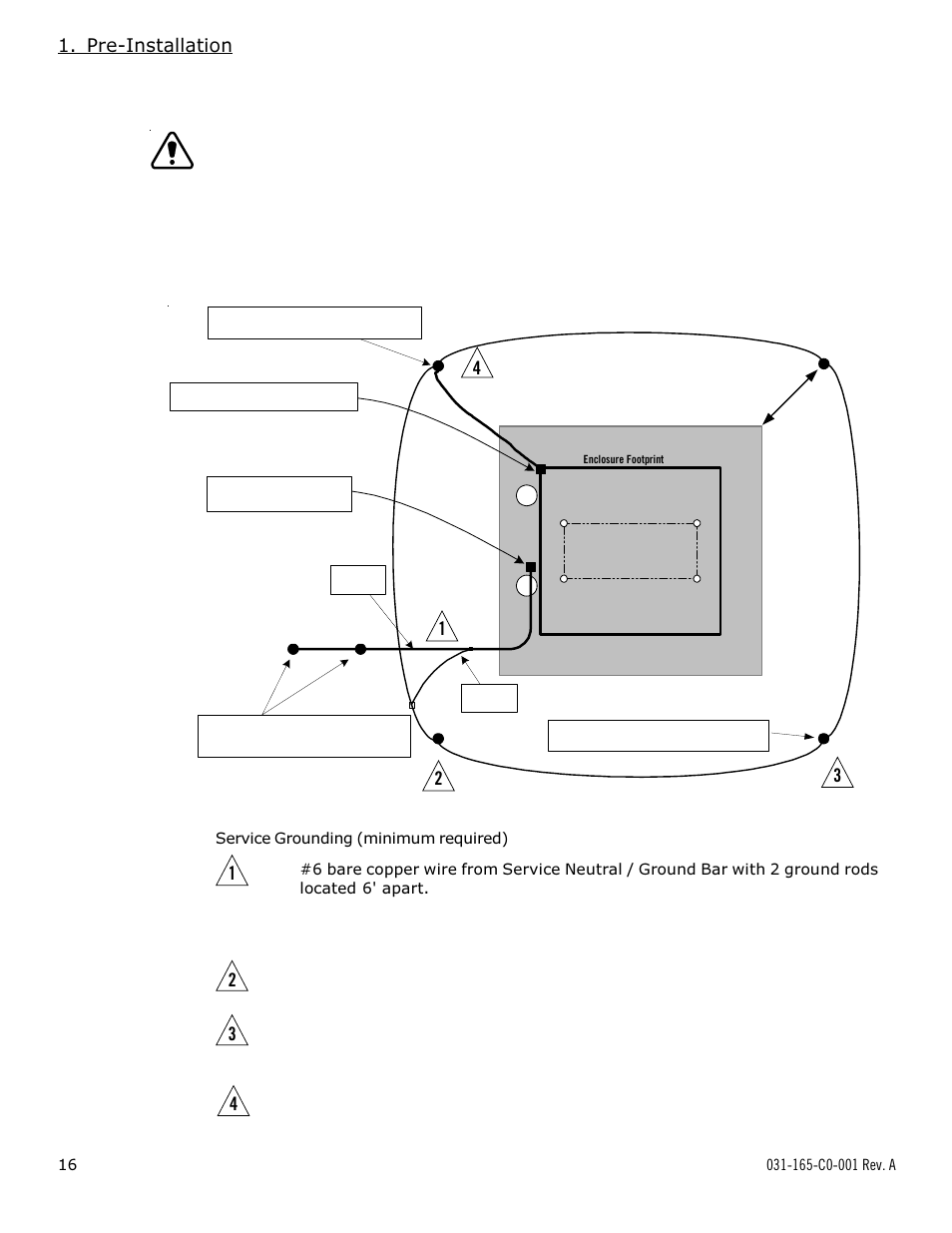 Pre-installation, 4 enclosure grounding | Alpha Technologies UPE-8 User Manual | Page 16 / 40