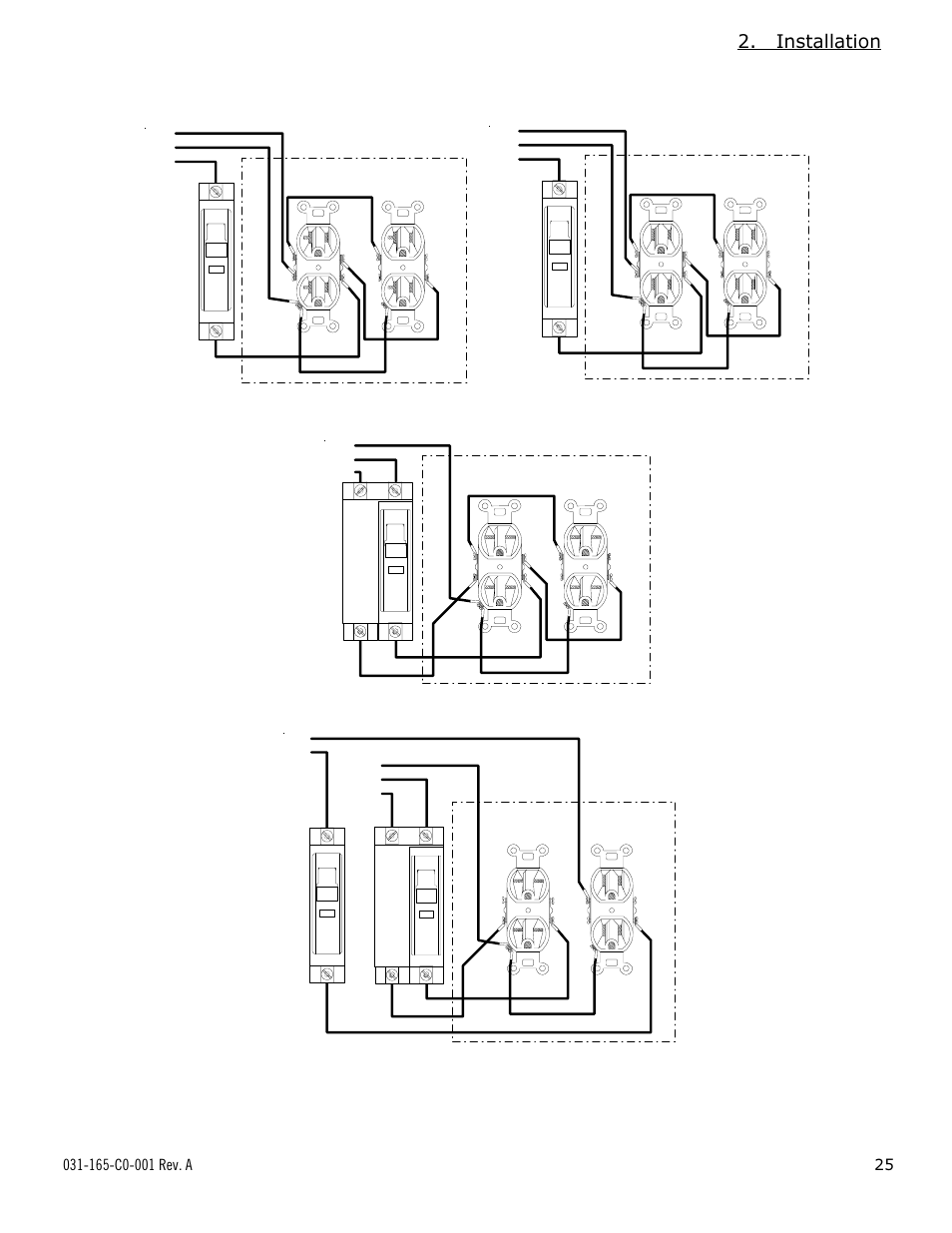 Continued, Installation, 4 utility power connection | Figure 2-4 breaker-quad-option wiring | Alpha Technologies UPE-8 User Manual | Page 25 / 40