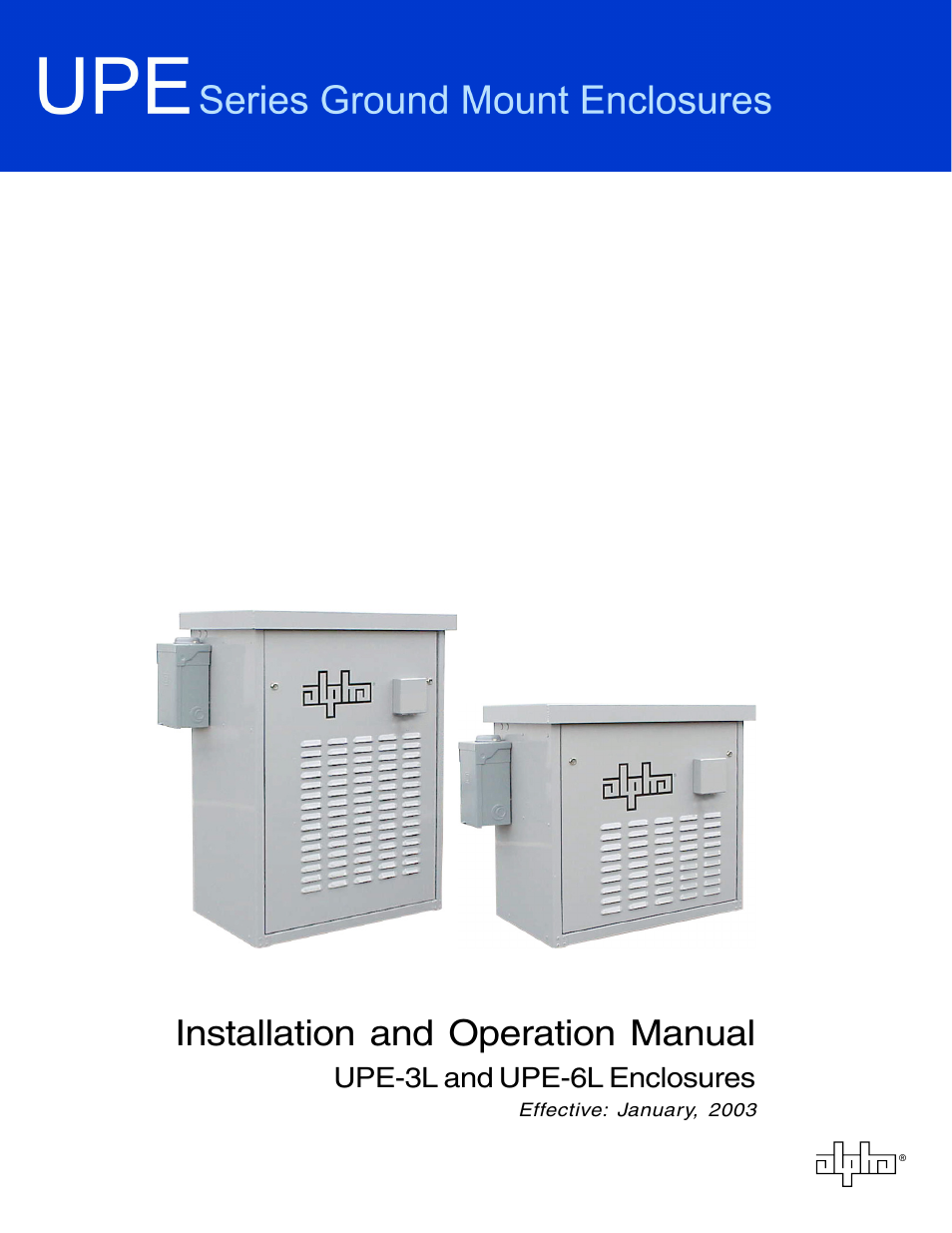 Alpha Technologies UPE-6L User Manual | 37 pages