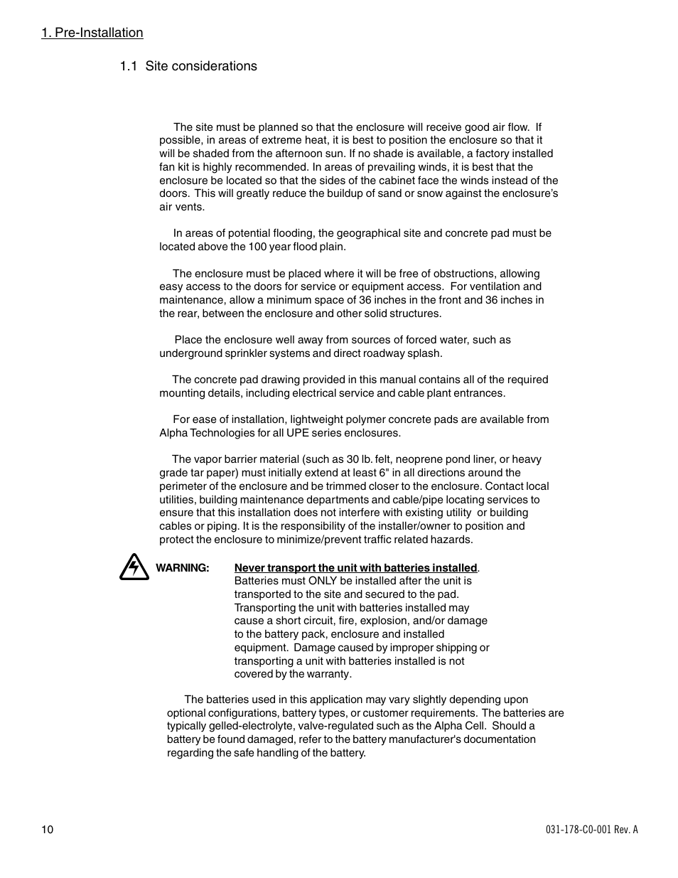 Alpha Technologies UPE-6L User Manual | Page 10 / 37