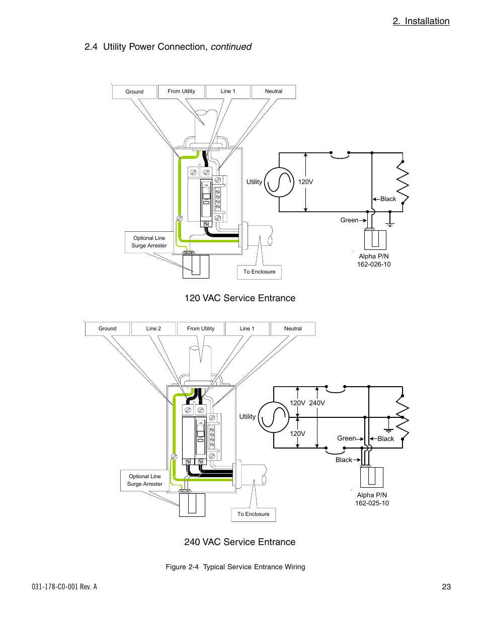 Continued, Installation | Alpha Technologies UPE-6L User Manual | Page 23 / 37