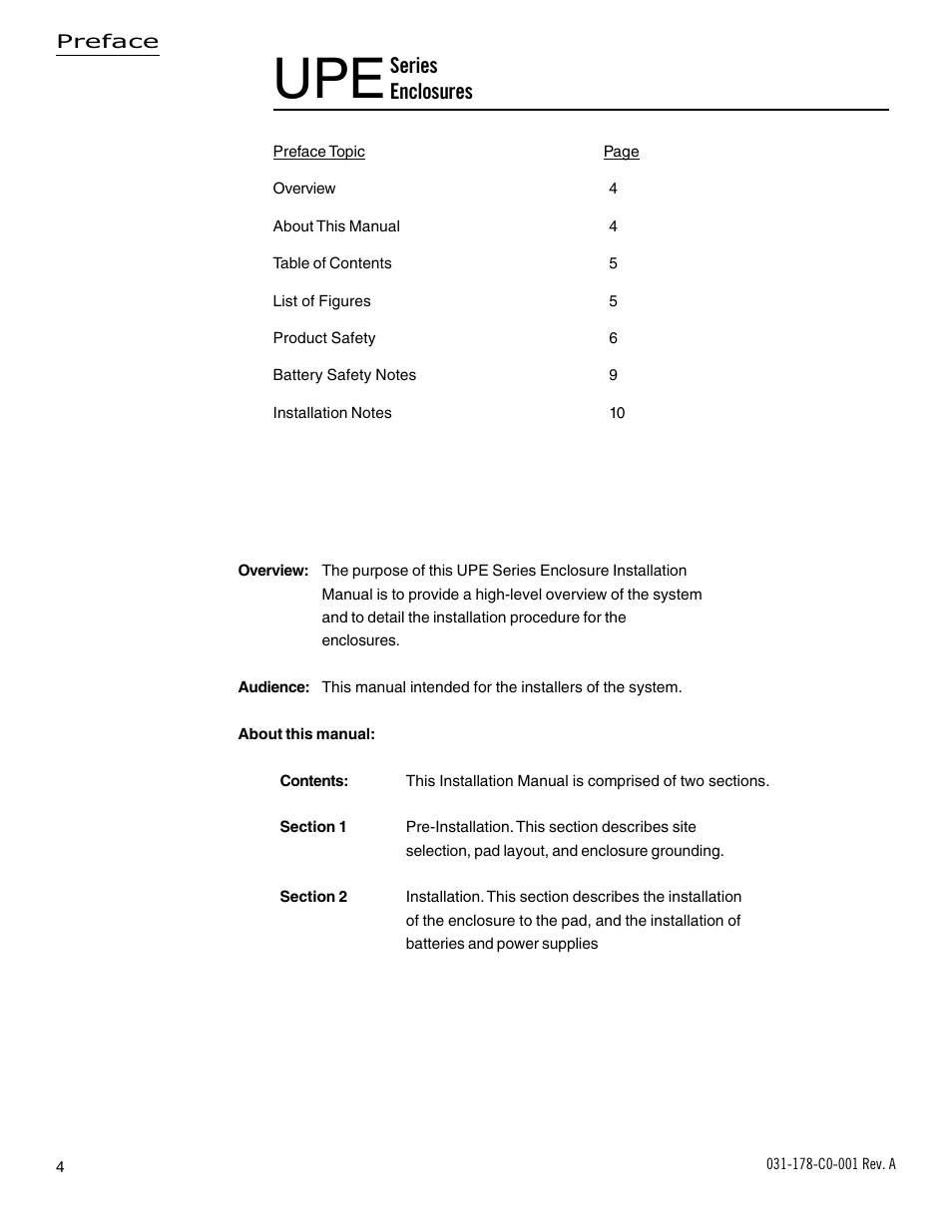 Series enclosures | Alpha Technologies UPE-6L User Manual | Page 4 / 37