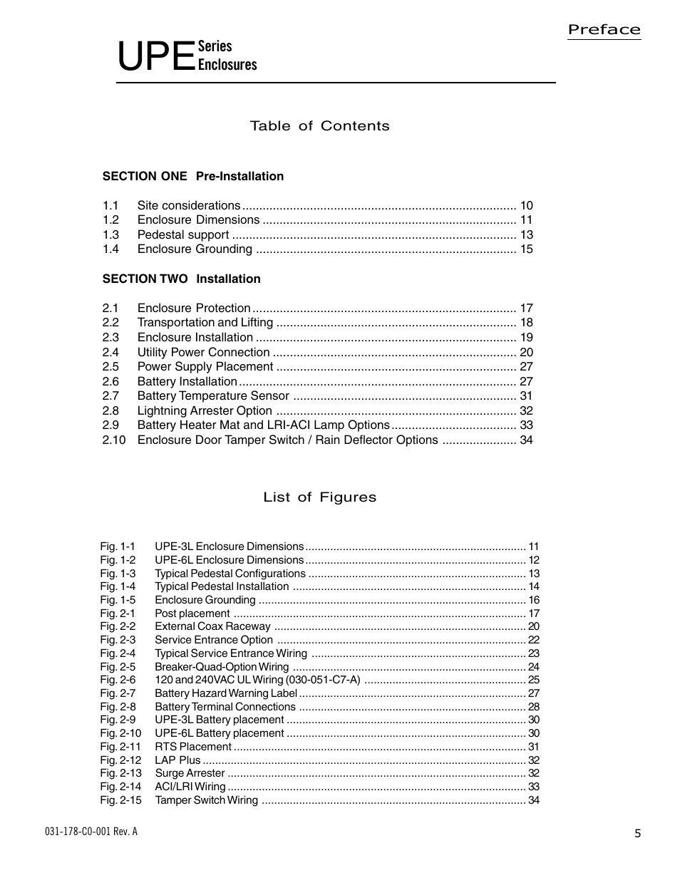 Series enclosures | Alpha Technologies UPE-6L User Manual | Page 5 / 37