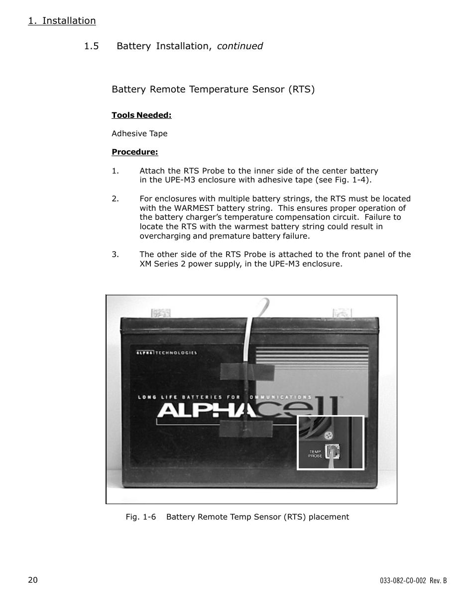 Alpha Technologies BSM-3 Battery Side Module Enclosure User Manual | Page 20 / 24
