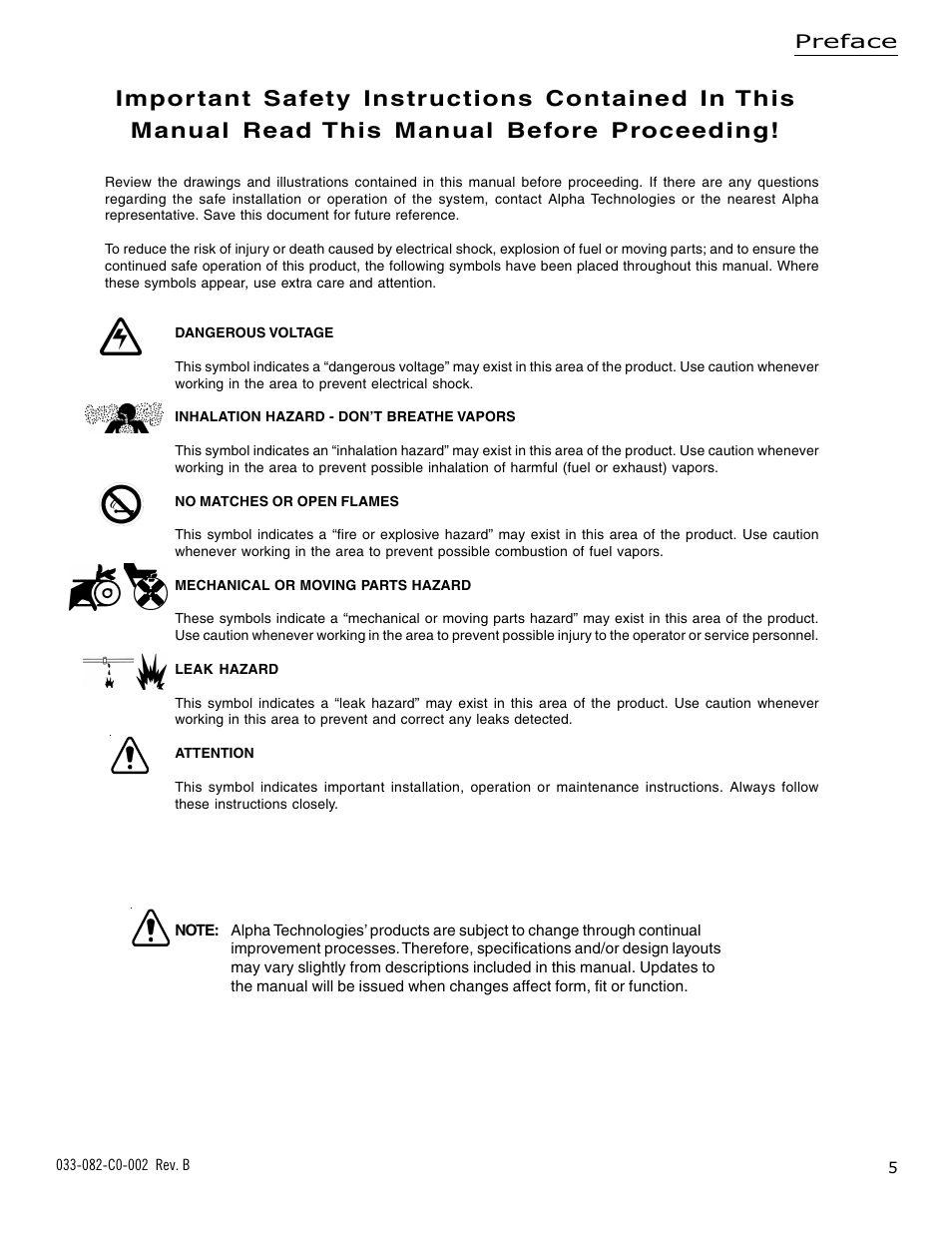 Alpha Technologies BSM-3 Battery Side Module Enclosure User Manual | Page 5 / 24