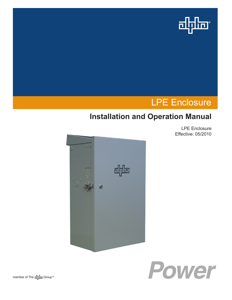 Alpha Technologies LPE Enclosure User Manual | 31 pages